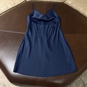 Urban Outfitters Blue Satin Dress